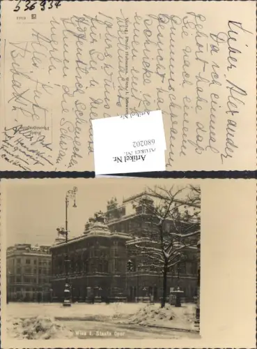 680202 Wien Oper Hofoper Staatsoper
