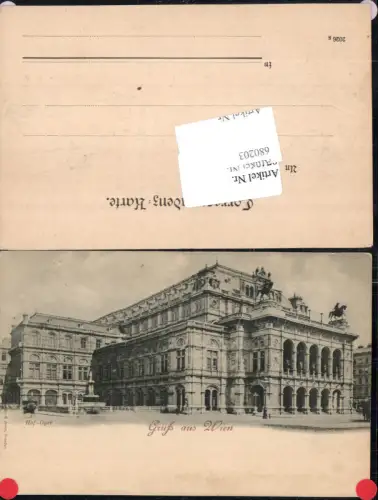 680203 Gruss aus Wien Oper Hofoper pub Römmler e Jonas