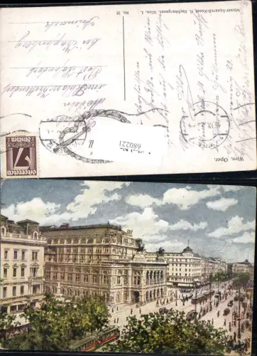 680221 Künstler AK H. Nachbargauer Wien Oper Hofoper