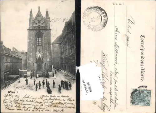 680266 Wien Kirche Maria am Gestade 1900