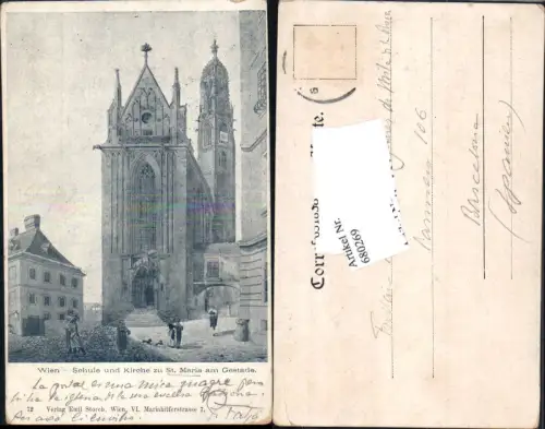 680269 Wien Schule u. Kirche Maria am Gestade pub Emil Storch 72