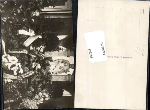 680285 Foto-AK Begräbnis Tod Berg Heil Bergsteigerriege Sarg