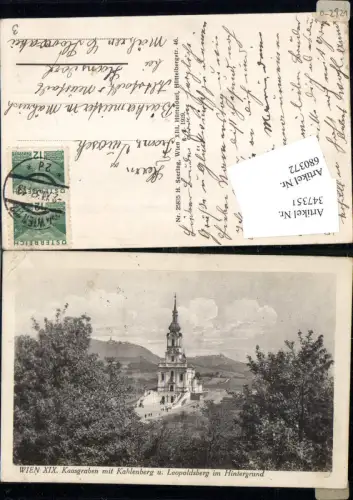 680372 Wien Döbling Grinzing Kaasgraben Kahlenberg Leopoldsberg