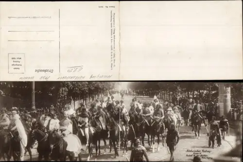 680394 Klapp-AK Wien 1908 Historischer Festzug Kaiser Franz Joseph Rudolf IV d. Stifter Gruppe III