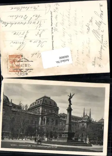 680800 Wien Universität Liebenberg Denkmal