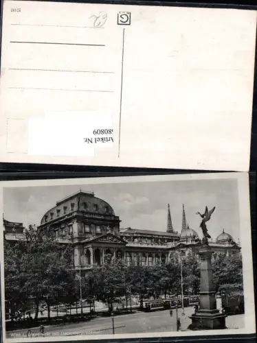680809 Wien Universität Liebenberg Denkmal Straßenbahn