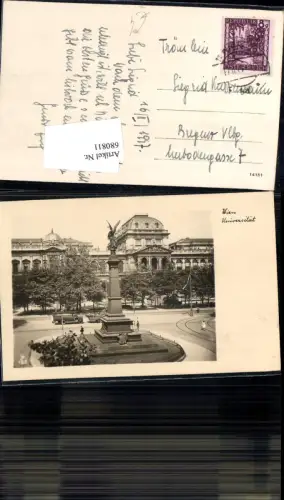 680811 Wien Universität Liebenberg Denkmal Autobus Bus Wiener Rundfahrten