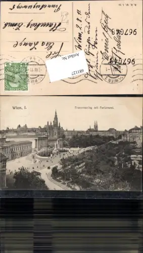 681127 Wien Innere Stadt Parlament Franzensring pub B.K.W.I. 70