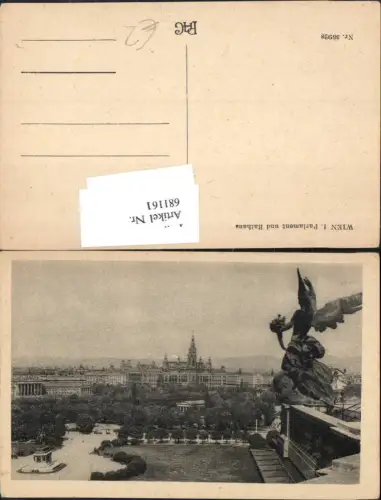 681161 Wien Innere Stadt Parlament Franzensring m. Rathaus