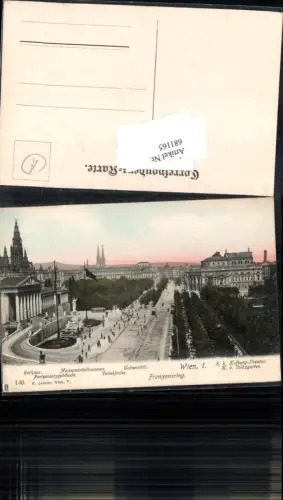 681165 Wien Innere Stadt Parlament Franzensring Rathaus Votivkirche Volksgarten