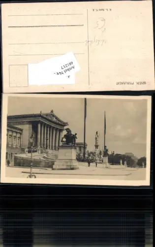 681217 Wien Innere Stadt Parlament Franzensring pub Kilophot K.L. Serie V.2.