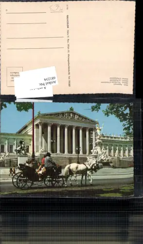 681234 Wien Innere Stadt Parlament Franzensring Fiaker Pferd