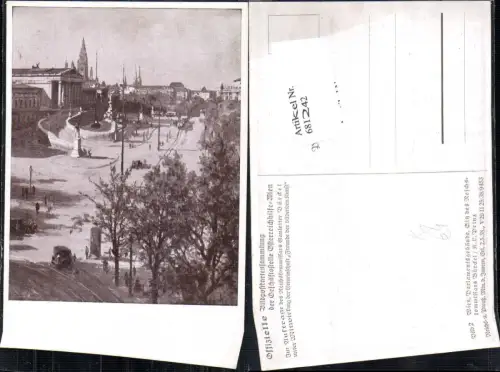 681242 Künstler AK K.L. Prinz Wien Innere Stadt Parlament Franzensring