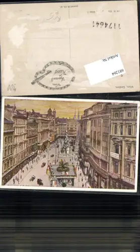681264 Künstler AK H.Ch. W. Wien Graben Neuer Markt Hoher Markt