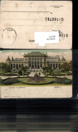 681275 Wien Cursalon Stadtpark pub Ledermann 5225 C