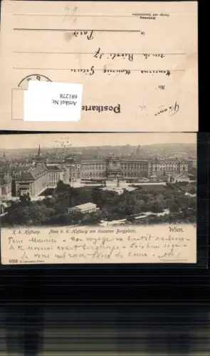 681278 Wien K.K. Hofburg Burgplatz pub Ledermann 6553