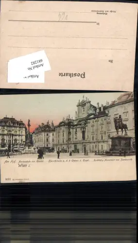 681282 Wien Am Hof Mariensäule Radetzky Monument Kirche z.d. 9 Chören pub Ledermann 5081