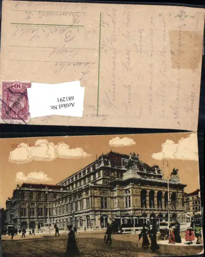 681291 Wien Hofoper Hofoperntheater Staatsoper Oper Straßenbahn