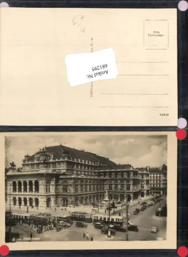 681295 Wien Hofoper Hofoperntheater Staatsoper Oper Straßenbahn