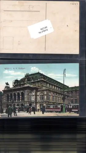 681296 Wien Hofoper Hofoperntheater Staatsoper Oper Straßenbahn