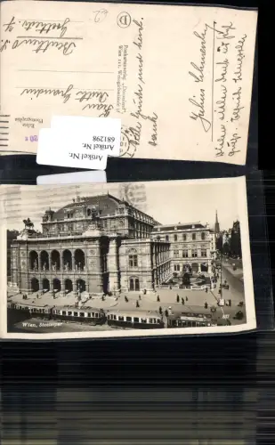 681298 Wien Hofoper Hofoperntheater Staatsoper Oper Straßenbahn