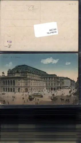 681299 Wien Hofoper Hofoperntheater Staatsoper Oper Straßenbahn