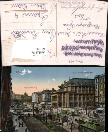 681303 Wien Hofoper Hofoperntheater Staatsoper Oper Straßenbahn