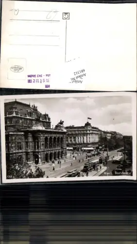 681312 Wien Hofoper Hofoperntheater Staatsoper Oper Straßenbahn