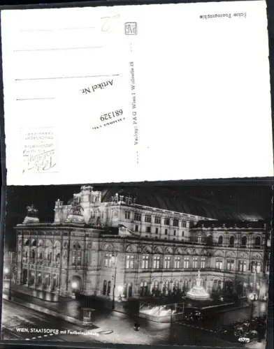 681329 Wien Hofoper Hofoperntheater Staatsoper Oper Straßenbahn