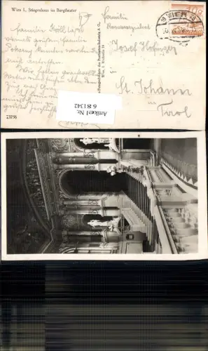 681342 Wien Burgtheater Theater Stiegenhaus Stiege Innen