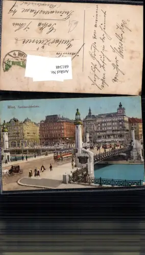 681348 Wien Kai Donaukanal Ferdinandsbrücke Brücke