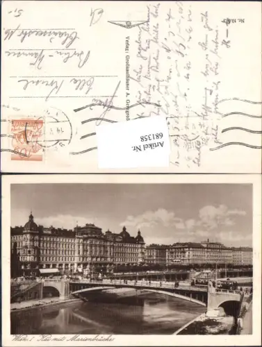 681358 Wien Kai Donaukanal Marienbrücke Brücke n. Wannsee Berlin