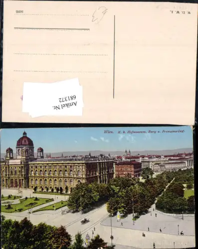 681372 Wien K.K. Hofmuseen Museum Franzensring