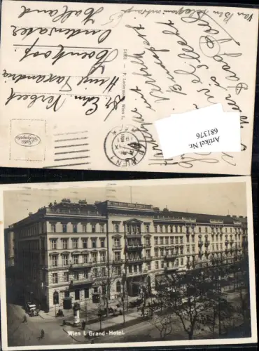 681376 Wien Grand Hotel Litfasssäule