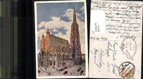 682214 Künstler AK Chutra Wien Stephansdom