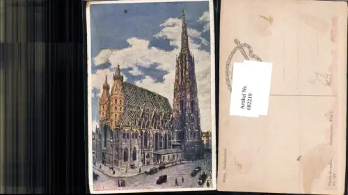 682219 Künstler AK H. Chutra Wien Stephansdom