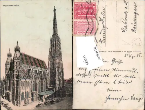 682245 Wien Stephansdom Stephanskirche pub Ledermann 415 B