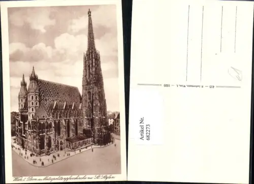 682273 Wien Stephansdom Stephanskirche pub Ledermann 415