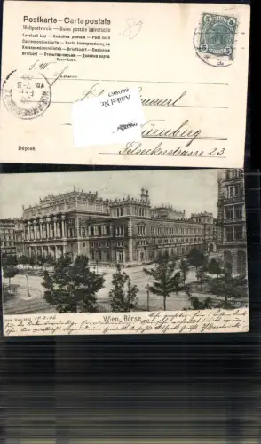 690862 Wien Börse Straßenansicht 1906