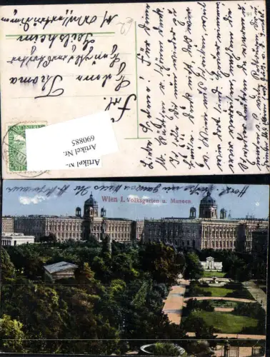 690885 Wien Volksgarten Museen gel. Geilsheim Wassertrüdingen Ansbach