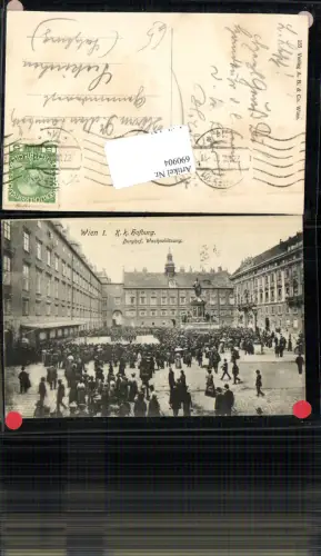 690904 Wien Innere Stadt K.K. Hofburg Burghof Wacheablösung gel. Seekirchen