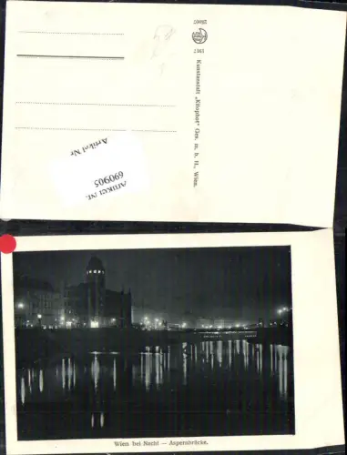 690905 Wien bei Nacht Aspernbrücke Aspern Leopoldstadt