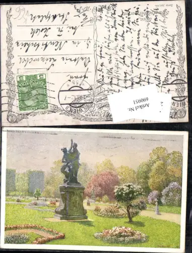 690951 Künstler AK Wien Leopoldstadt Schwarzenberggarten Schwarzenbergplatz pub B.K.W.I. 791/10