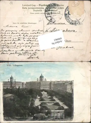 690963 Wien Innere Stadt Volksgarten gel. Krakow Krakau
