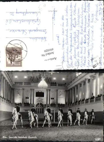 691020 Wien Spanische Hofreitschule Lipizzaner Pferde Pferd Innere Stadt