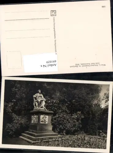 691029 Wien Schubert Denkmal Stadtpark Innere Stadt