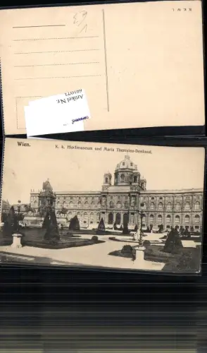 691073 Wien Innere Stadt Hofmuseum Staatsmuseum Maria Theresien Denkmal pub B.K.W.I.