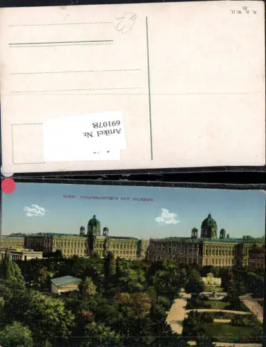 691078 Wien Innere Stadt Hofmuseum Staatsmuseum Volksgarten