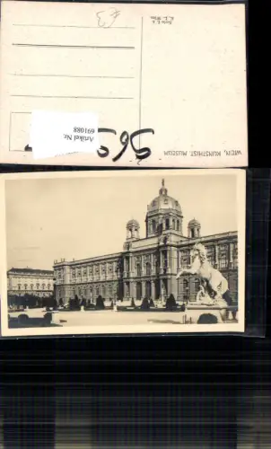 691088 Wien Innere Stadt Kunsthistorisches Museum pub Kilophot Serie I. 4. K. L. Wien