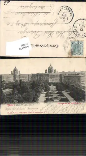 691092 Wien Innere Stadt Kunsthistorisches Museum Volksgarten Hofmseum pub Popper 412